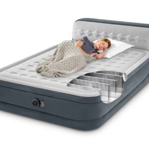 Mjondolo Intex Queen Size Airbed Fiber-Tech & Built In Pump