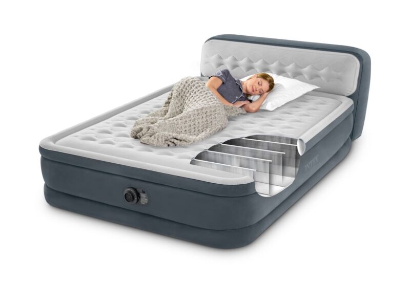 Mjondolo Intex Queen Size Airbed Fiber-Tech & Built In Pump